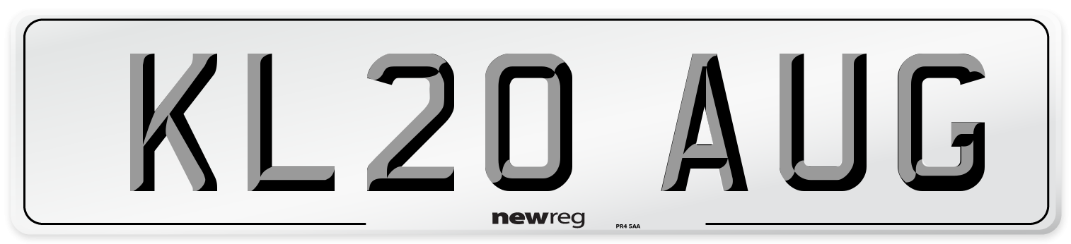 KL20 AUG Number Plate from New Reg